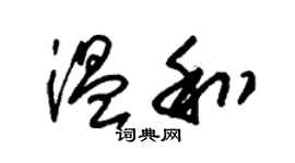 朱錫榮溫和草書個性簽名怎么寫