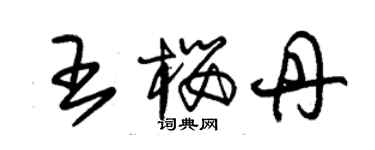 朱錫榮王櫻丹草書個性簽名怎么寫