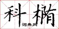 丁謙科橢楷書怎么寫