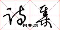 王冬齡詩集草書怎么寫