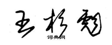 朱錫榮王杉彪草書個性簽名怎么寫