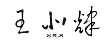 駱恆光王北輝草書個性簽名怎么寫