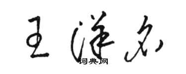 駱恆光王洋名草書個性簽名怎么寫