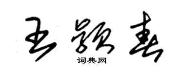 朱錫榮王穎春草書個性簽名怎么寫