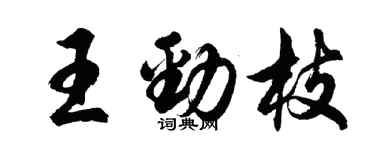 胡問遂王勁枝行書個性簽名怎么寫