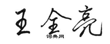 駱恆光王全亮行書個性簽名怎么寫