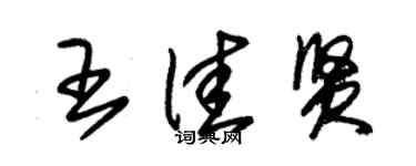 朱錫榮王佳賢草書個性簽名怎么寫