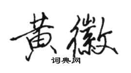 駱恆光黃徽行書個性簽名怎么寫