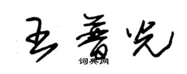 朱錫榮王普光草書個性簽名怎么寫