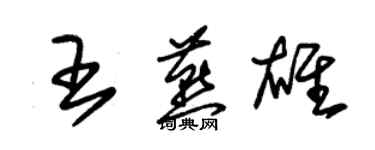 朱錫榮王燕雄草書個性簽名怎么寫