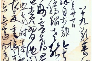 高二適草書《自作詩扇面》_高二適書法作品欣賞