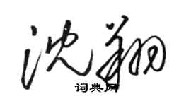 駱恆光沈翔草書個性簽名怎么寫