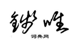 朱錫榮錢唯草書個性簽名怎么寫