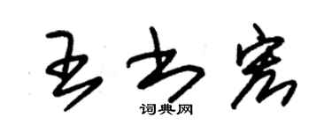 朱錫榮王書宏草書個性簽名怎么寫