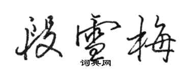 駱恆光段雪梅行書個性簽名怎么寫