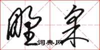 駱恆光野采草書怎么寫