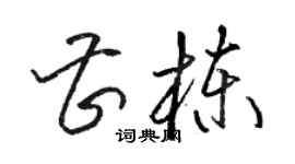 駱恆光曹棟草書個性簽名怎么寫