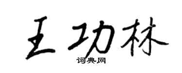 王正良王功林行書個性簽名怎么寫