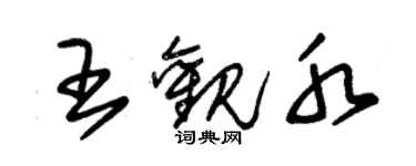 朱錫榮王觀水草書個性簽名怎么寫