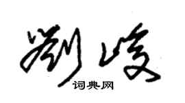 朱錫榮劉峻草書個性簽名怎么寫
