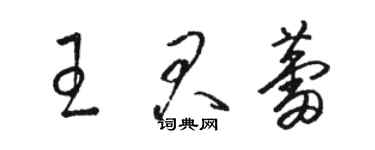 駱恆光王君蕾草書個性簽名怎么寫