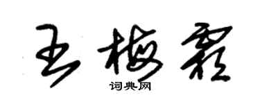 朱錫榮王梅霜草書個性簽名怎么寫