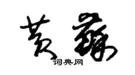 朱錫榮黃蘇草書個性簽名怎么寫