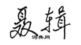 駱恆光聶輯行書個性簽名怎么寫