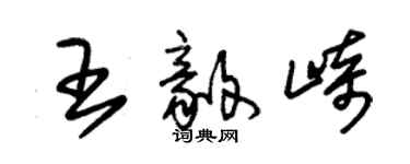 朱錫榮王毅崎草書個性簽名怎么寫