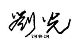 朱錫榮劉光草書個性簽名怎么寫