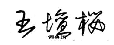 朱錫榮王壇櫻草書個性簽名怎么寫