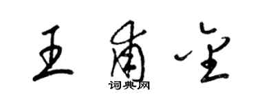 梁錦英王甫金草書個性簽名怎么寫