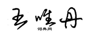 朱錫榮王唯丹草書個性簽名怎么寫