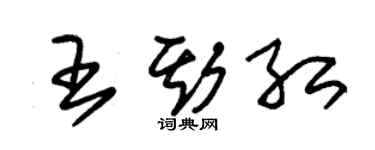 朱錫榮王斯紅草書個性簽名怎么寫
