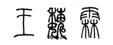 陳墨王巍霖篆書個性簽名怎么寫