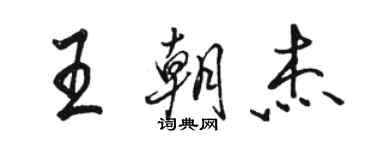 駱恆光王朝傑行書個性簽名怎么寫