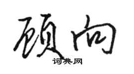 駱恆光顧向行書個性簽名怎么寫
