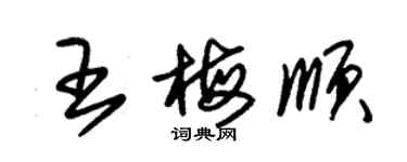 朱錫榮王梅順草書個性簽名怎么寫