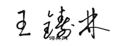 駱恆光王鑄林草書個性簽名怎么寫