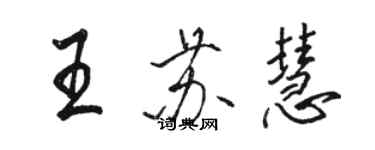 駱恆光王蘇慧行書個性簽名怎么寫