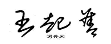 朱錫榮王起善草書個性簽名怎么寫