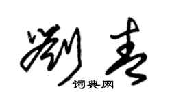 朱錫榮劉青草書個性簽名怎么寫