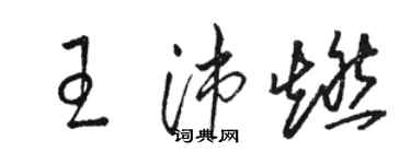 駱恆光王沛燃草書個性簽名怎么寫