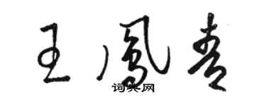 駱恆光王鳳青草書個性簽名怎么寫