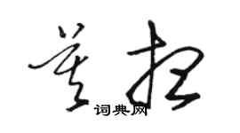 駱恆光莫想草書個性簽名怎么寫