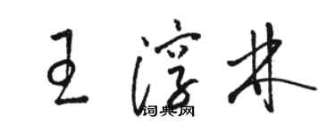 駱恆光王淳林草書個性簽名怎么寫