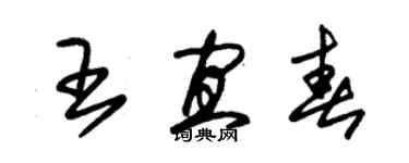 朱錫榮王宜春草書個性簽名怎么寫