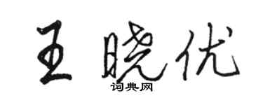 駱恆光王曉優行書個性簽名怎么寫