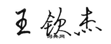 駱恆光王欽傑行書個性簽名怎么寫