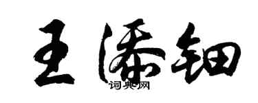 胡問遂王添鈿行書個性簽名怎么寫